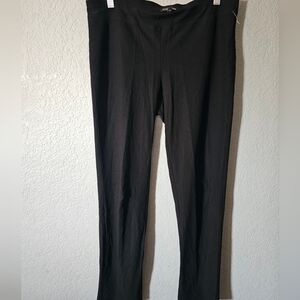 Eileen Fisher Black Washable Stretch Slim Ankle Pant Size M
